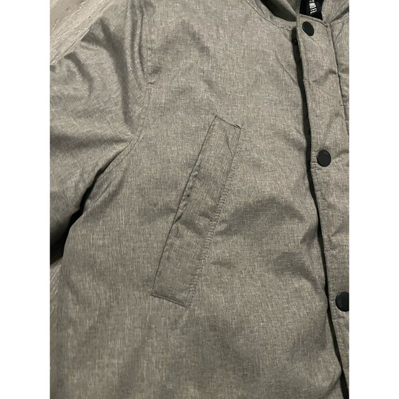 Winter Parka Puffer Coat Quilted Lined Pockets Divided H&M Hooded Fill Zip Long - Picture 16 of 16